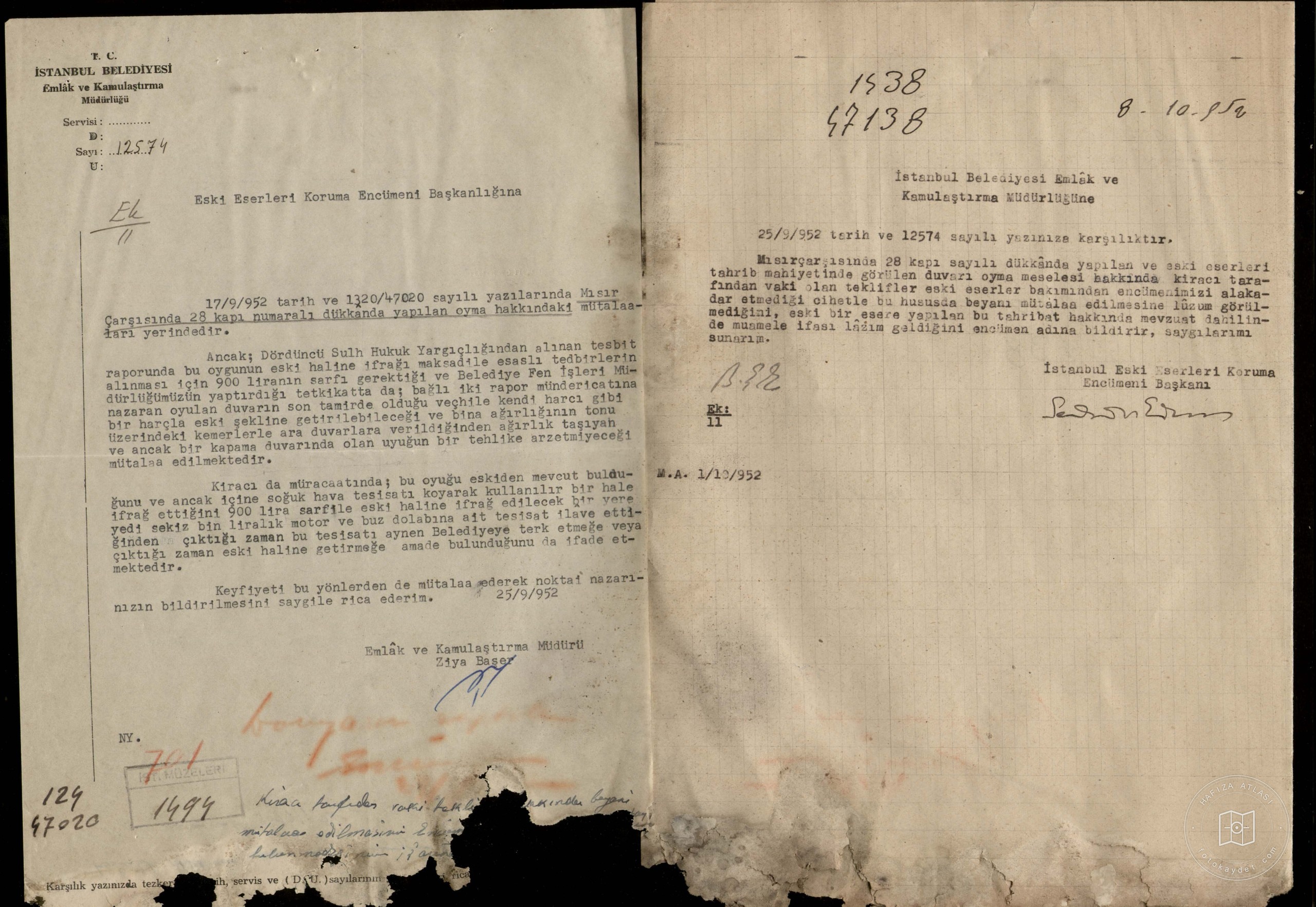28 No Shops in Egypt Car — Archival document