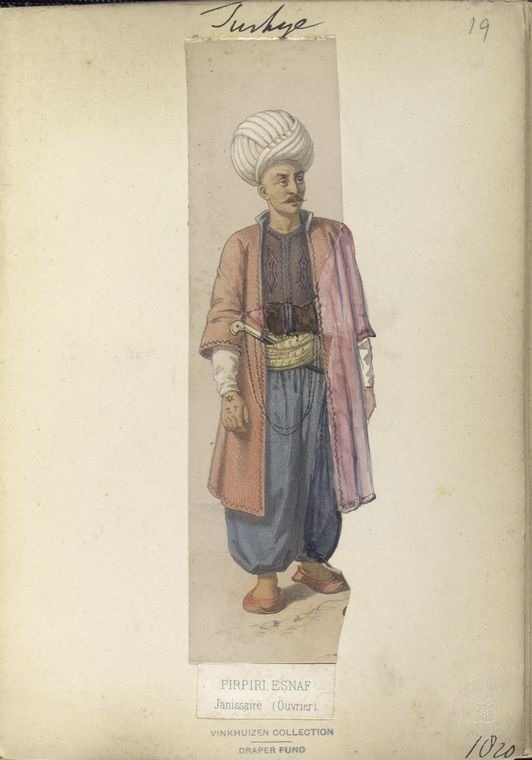 Osmanlı Halkları, Askerleri, Memurlar, Kostümleri — Portre ve kişi arşivi