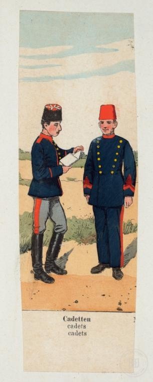 Ottoman People, Soldiers, Officers, Costumes — Portrait from the archive