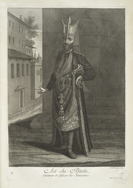 Ottoman People, Soldiers, Officers, Costumes — Portrait from the archive