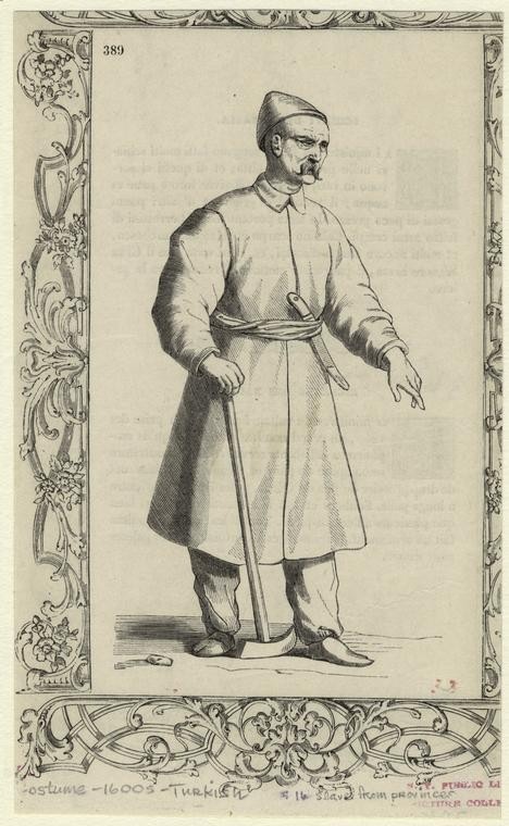 Ottoman People, Soldiers, Officers, Costumes — Portrait from the archive
