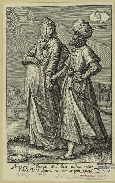 Ottoman People, Soldiers, Officers, Costumes — Portrait from the archive