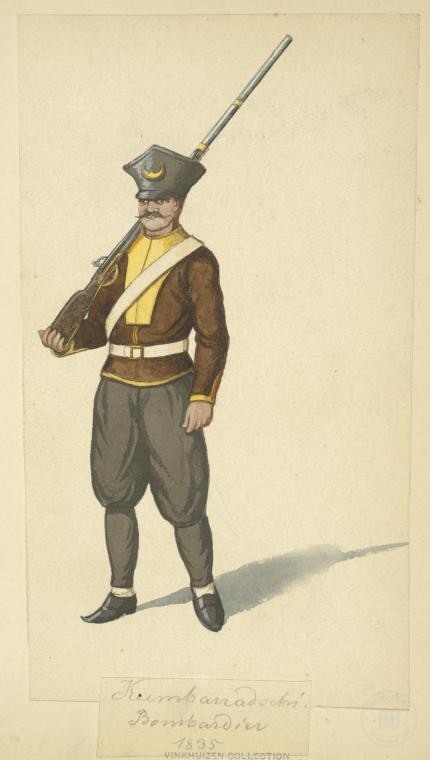 Ottoman People, Soldiers, Officers, Costumes — Portrait from the archive