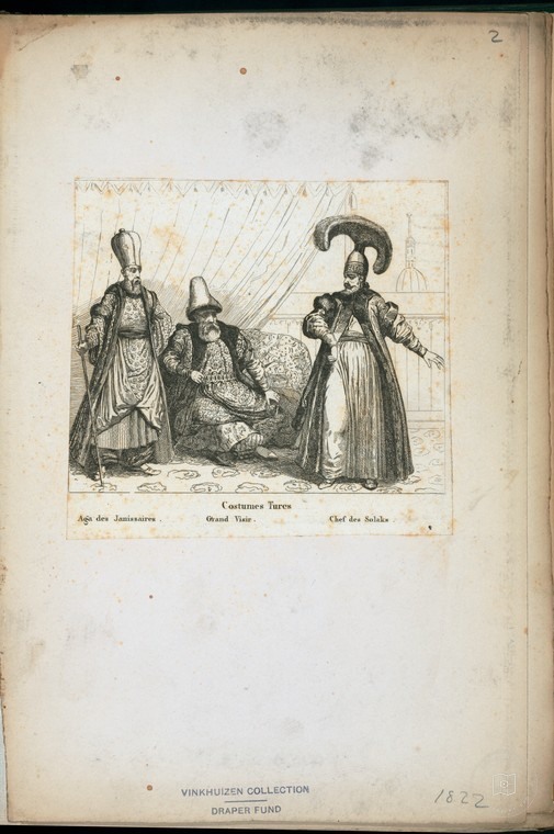 Ottoman People, Soldiers, Officers, Costumes — Portrait from the archive