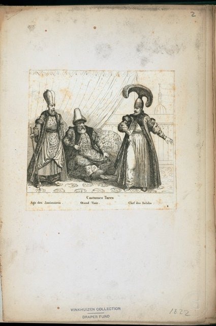Ottoman People, Soldiers, Officers, Costumes — Portrait from the archive