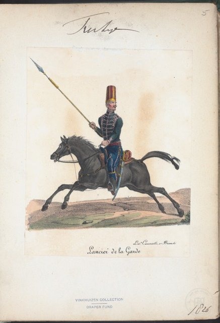 Ottoman People, Soldiers, Officers, Costumes — Portrait from the archive