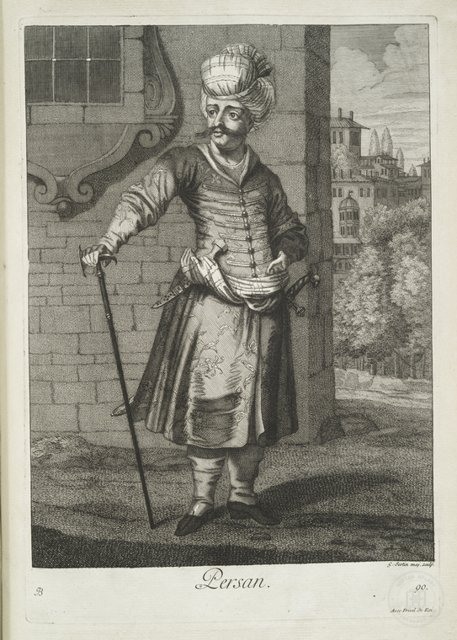 Ottoman People, Soldiers, Officers, Costumes — Portrait from the archive