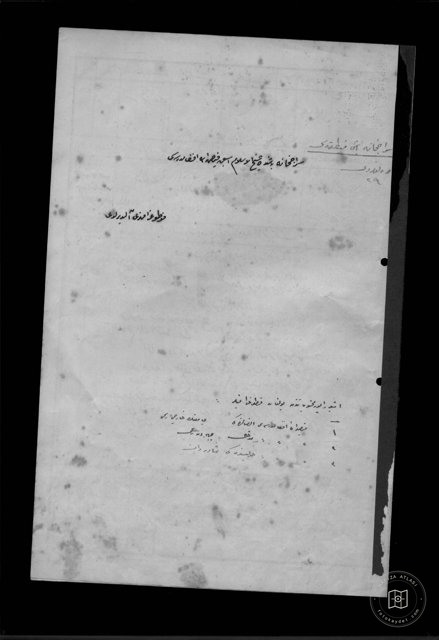The Library of the Holy Prophet, the Prophet E. Medresesi, the emirate of Ef.kuzphane — Document