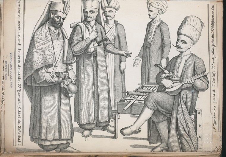 Osmanlı Halkları, Askerleri, Memurlar, Kostümleri — Portre ve kişi arşivi