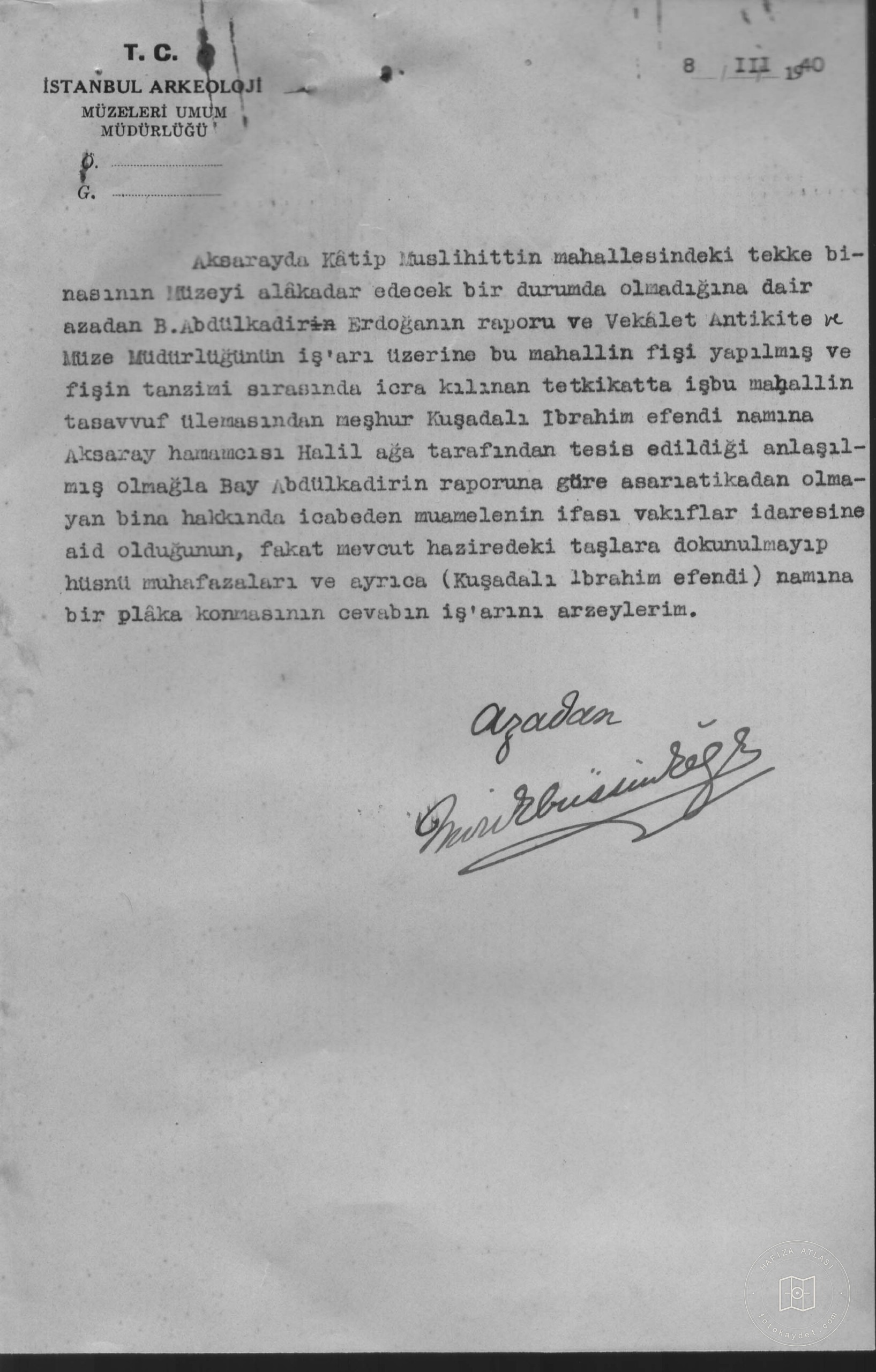 HALFETİ TEKKESİ — Document