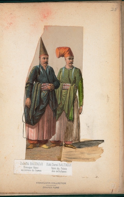 Ottoman People, Soldiers, Officers, Costumes — Portrait from the archive
