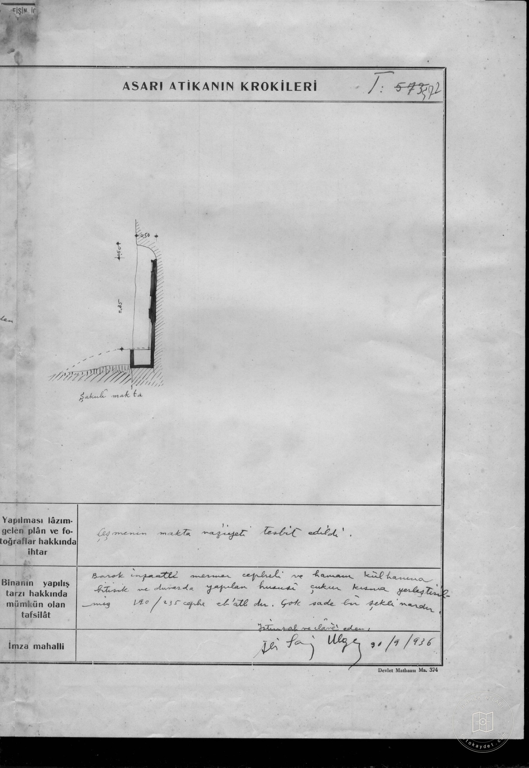 İDİRS AĞA Fountain — Document