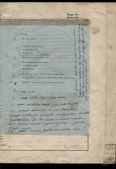 Yedikule — Document
