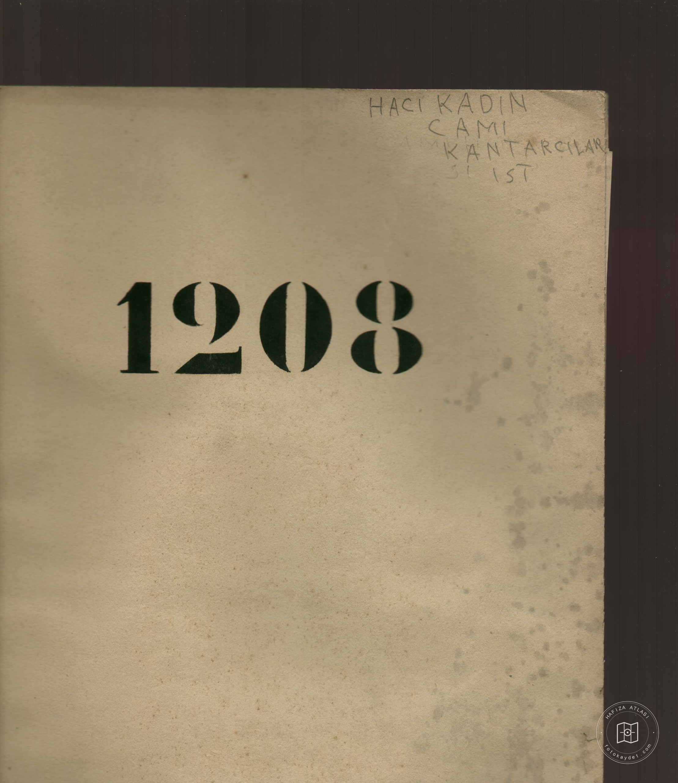 Hacı Women's Mosque — Document