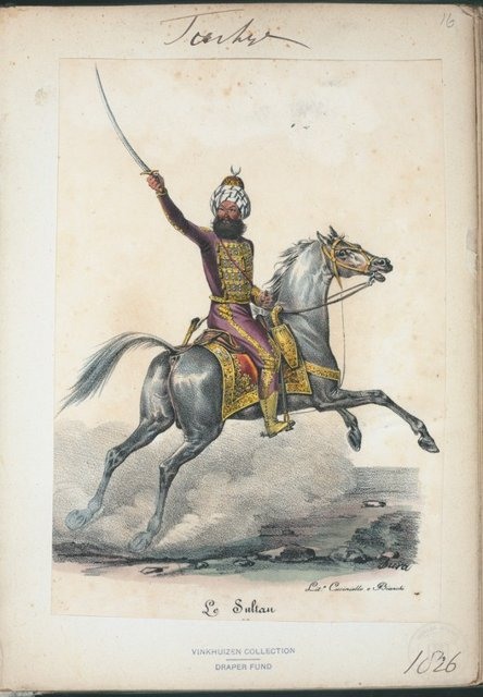 Ottoman People, Soldiers, Officers, Costumes — Portrait from the archive