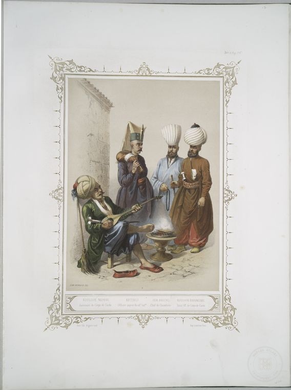 Osmanlı Halkları, Askerleri, Memurlar, Kostümleri — Portre ve kişi arşivi