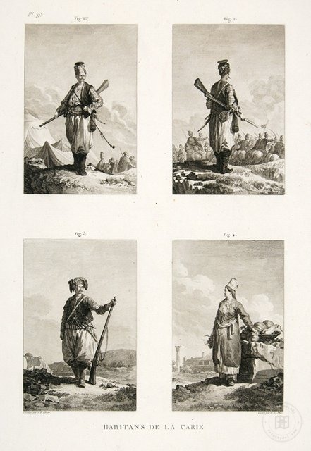 Ottoman People, Soldiers, Officers, Costumes — Portrait from the archive