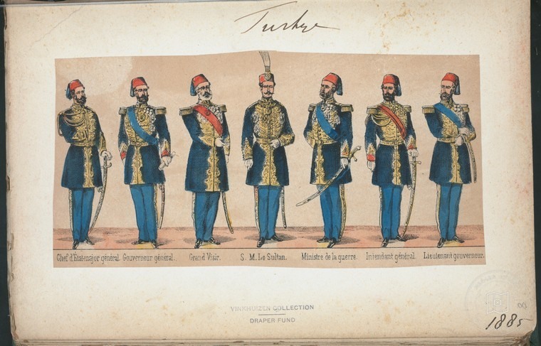 Osmanlı Halkları, Askerleri, Memurlar, Kostümleri — Portre ve kişi arşivi