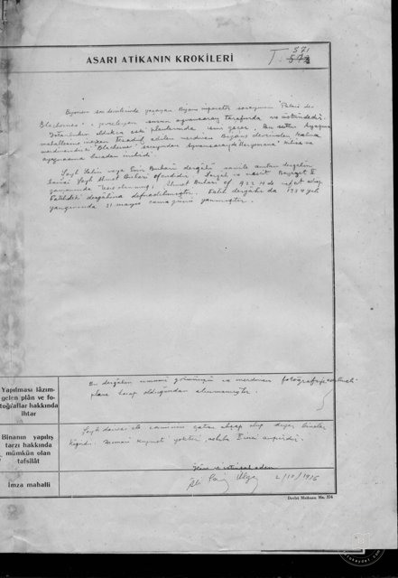 ŞEYH SALİH Dervish Lodge — Document