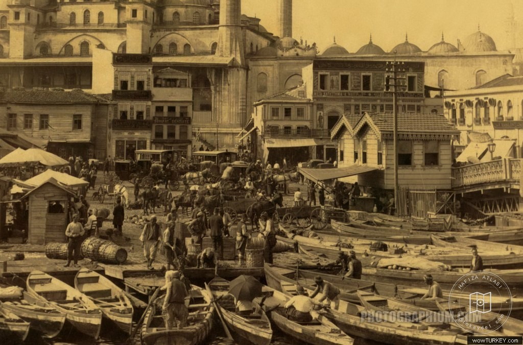 Boatmen In Eminönü Near Galata Bridg