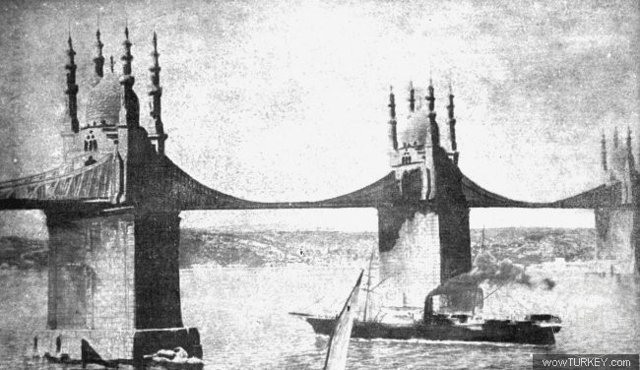 Boğaziçi Köprüsünün 2 Abdülhamid Han Dönemi Çizimleri