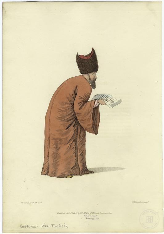 Ottoman People, Soldiers, Officers, Costumes — Portrait from the archive