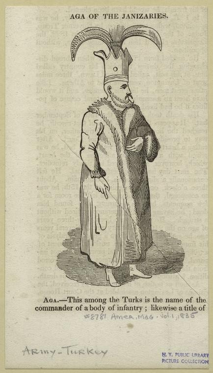Ottoman People, Soldiers, Officers, Costumes — Portrait from the archive