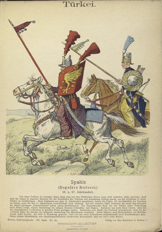 Ottoman People, Soldiers, Officers, Costumes — Portrait from the archive