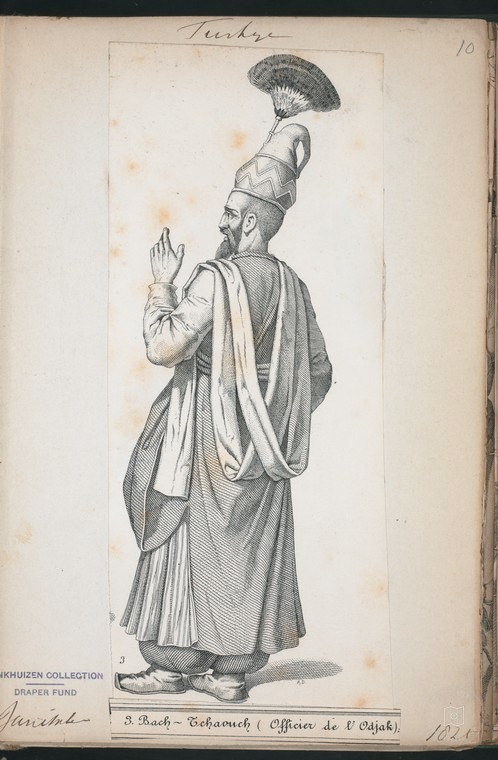 Ottoman People, Soldiers, Officers, Costumes — Portrait from the archive