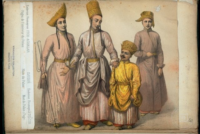 Ottoman People, Soldiers, Officers, Costumes — Portrait from the archive