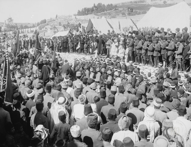 Ceremony With Turkish Soldiers And Officers İn Palestine