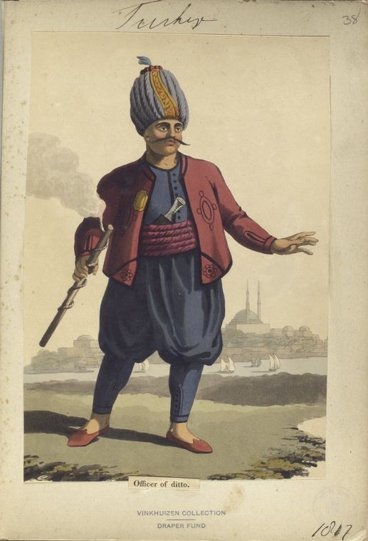 Osmanlı Halkları, Askerleri, Memurlar, Kostümleri — Portre ve kişi arşivi