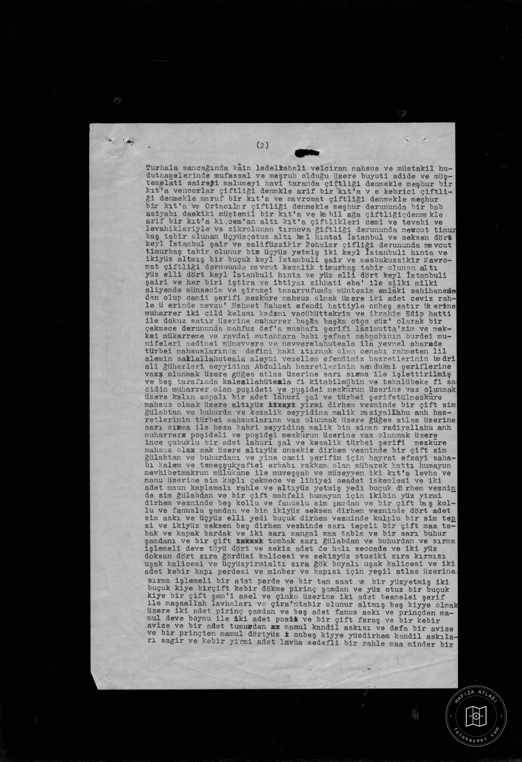 Pertevnal Valide Sultan Mosque and Müştemilate — Document