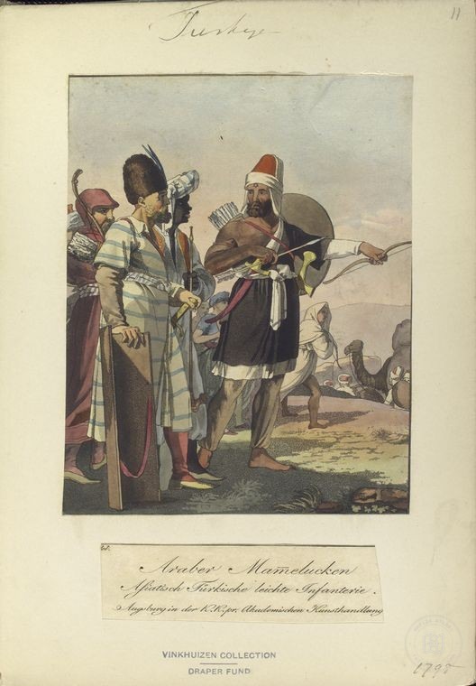 Ottoman People, Soldiers, Officers, Costumes — Portrait from the archive