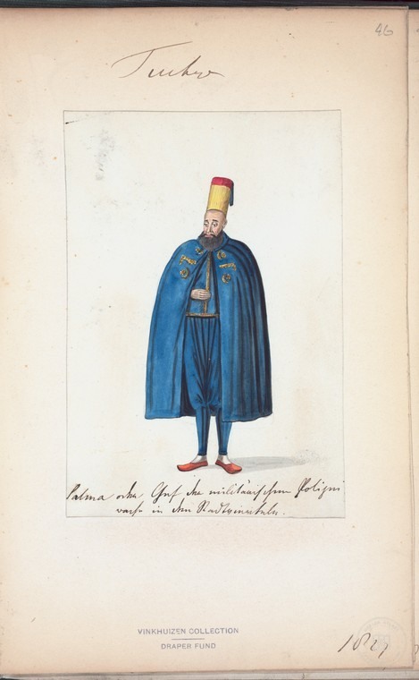 Ottoman People, Soldiers, Officers, Costumes — Portrait from the archive
