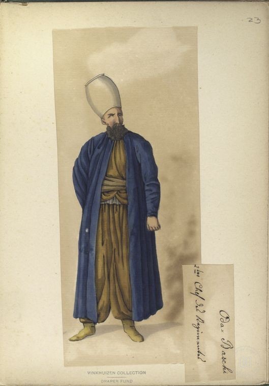 Osmanlı Halkları, Askerleri, Memurlar, Kostümleri — Portre ve kişi arşivi