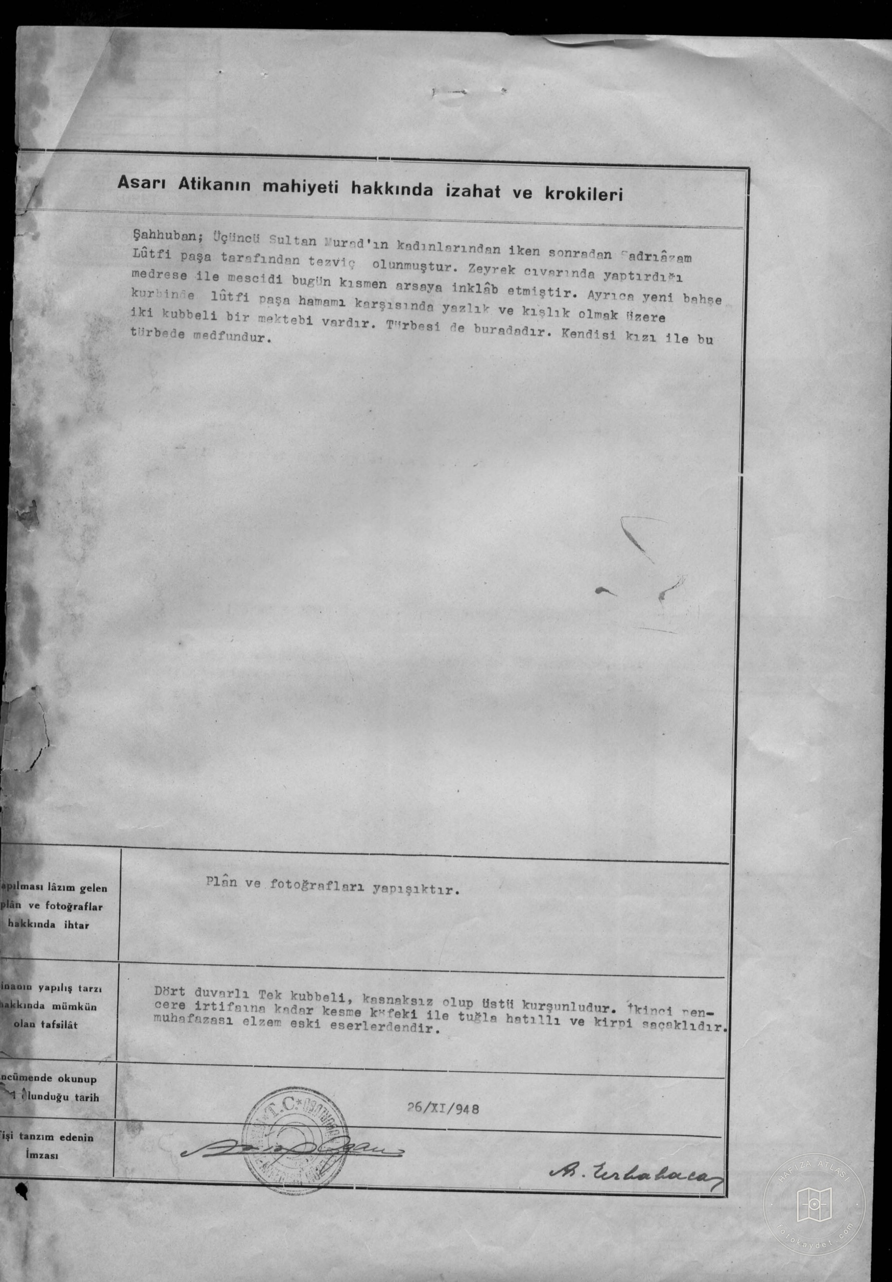 Istanbul Cultural Heritage — Archival document