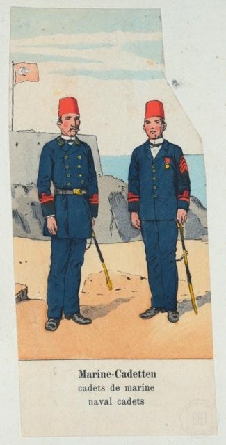 Ottoman People, Soldiers, Officers, Costumes — Portrait from the archive