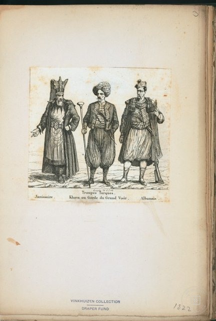Ottoman People, Soldiers, Officers, Costumes — Portrait from the archive