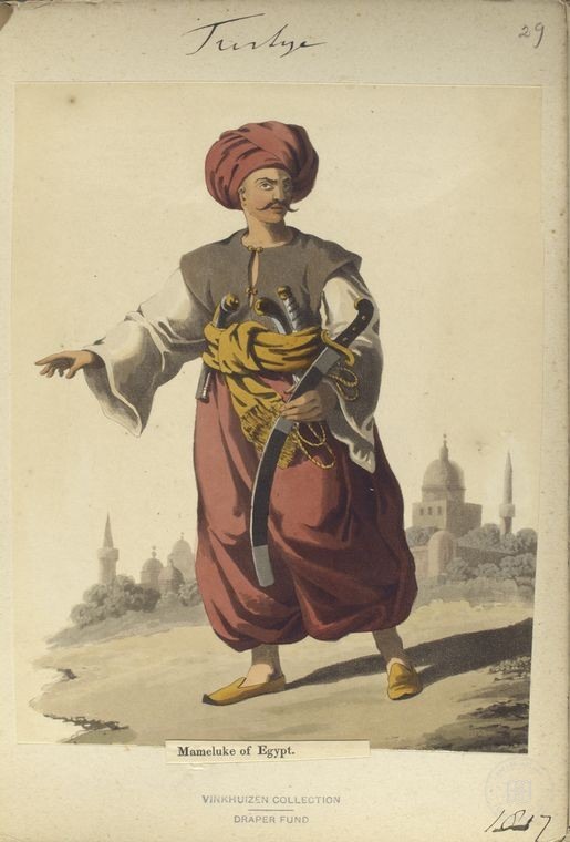 Ottoman People, Soldiers, Officers, Costumes — Portrait from the archive