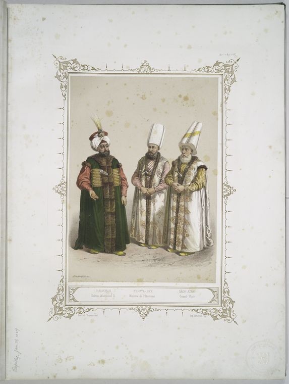 Osmanlı Halkları, Askerleri, Memurlar, Kostümleri — Portre ve kişi arşivi