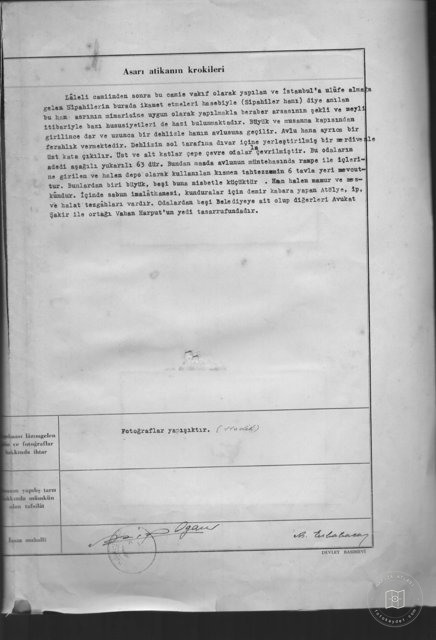 Istanbul Cultural Heritage — Archival document