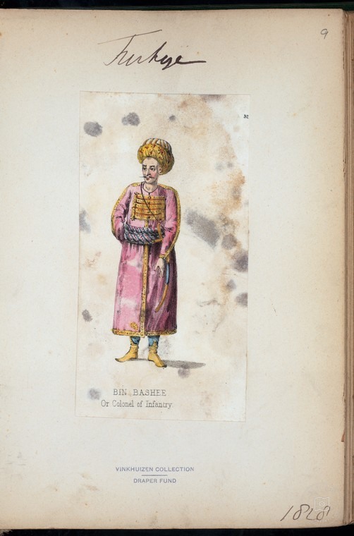 Ottoman People, Soldiers, Officers, Costumes — Portrait from the archive