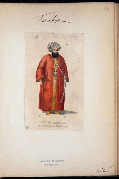 Ottoman People, Soldiers, Officers, Costumes — Portrait from the archive