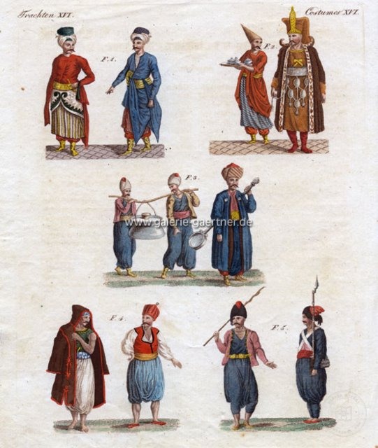 Osmanlı Halkı ve Kostümleri — Portre ve kişi arşivi
