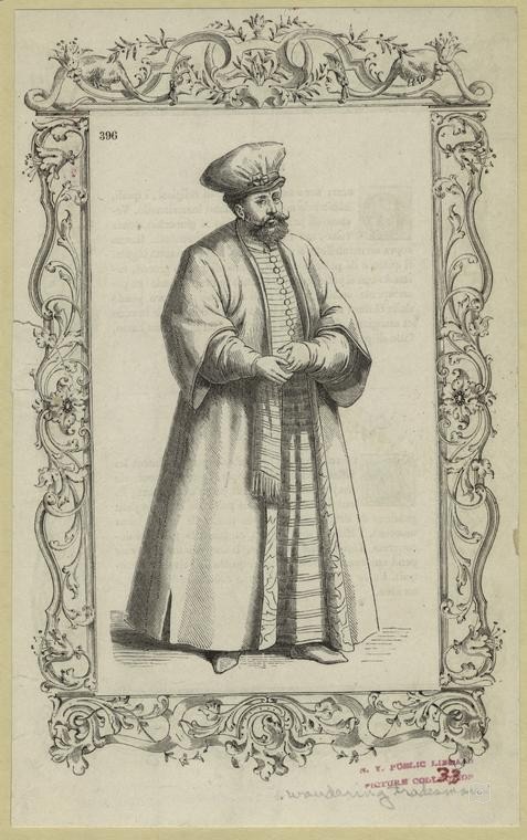 Ottoman People, Soldiers, Officers, Costumes — Portrait from the archive
