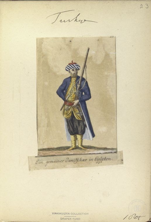 Osmanlı Halkları, Askerleri, Memurlar, Kostümleri — Portre ve kişi arşivi