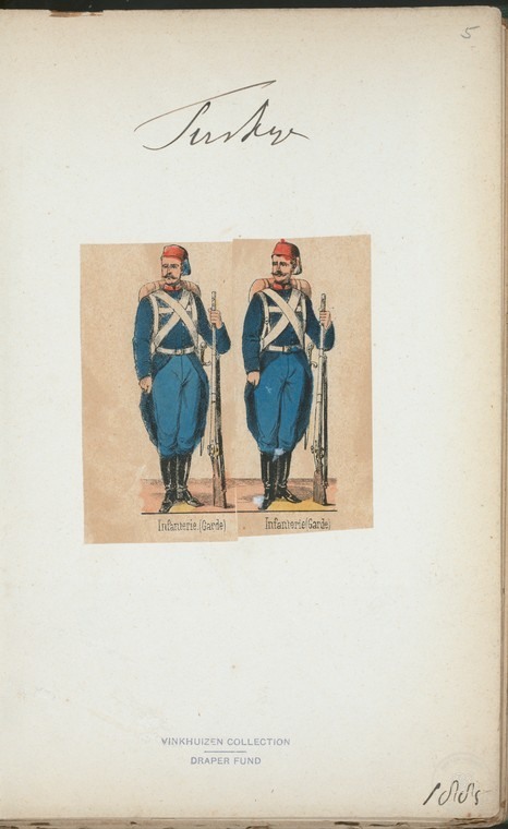Ottoman People, Soldiers, Officers, Costumes — Portrait from the archive