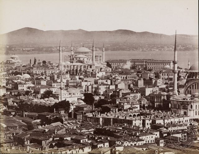 Beyazıt Tower from Mahmutpaşa and Ayasofya Poles