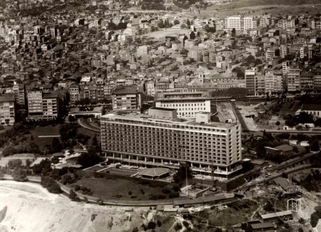 Elmadağ ve çevresinin hava fotoğrafı · 1965